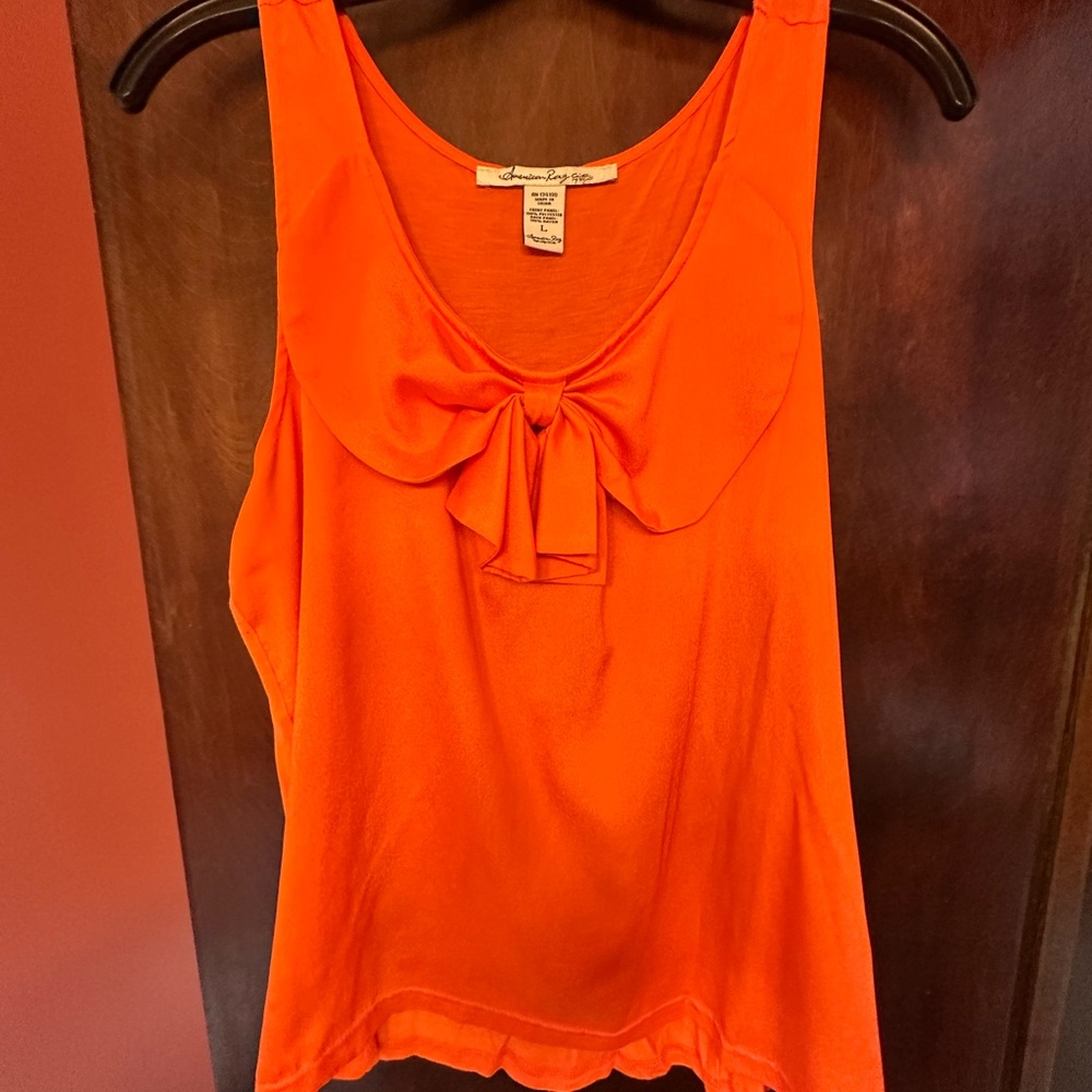 American Rag Orange Sleeveless Top